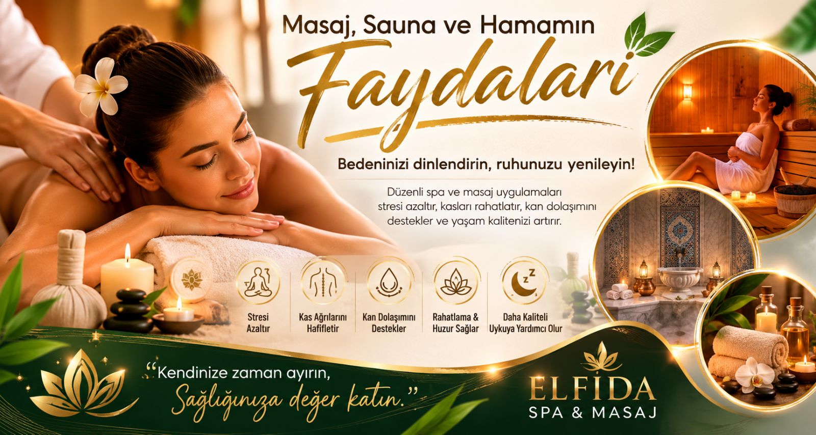 Masaj, Sauna ve Hamamın Faydaları: Neden Düzenli Spa Deneyimi Yaşamalısınız?